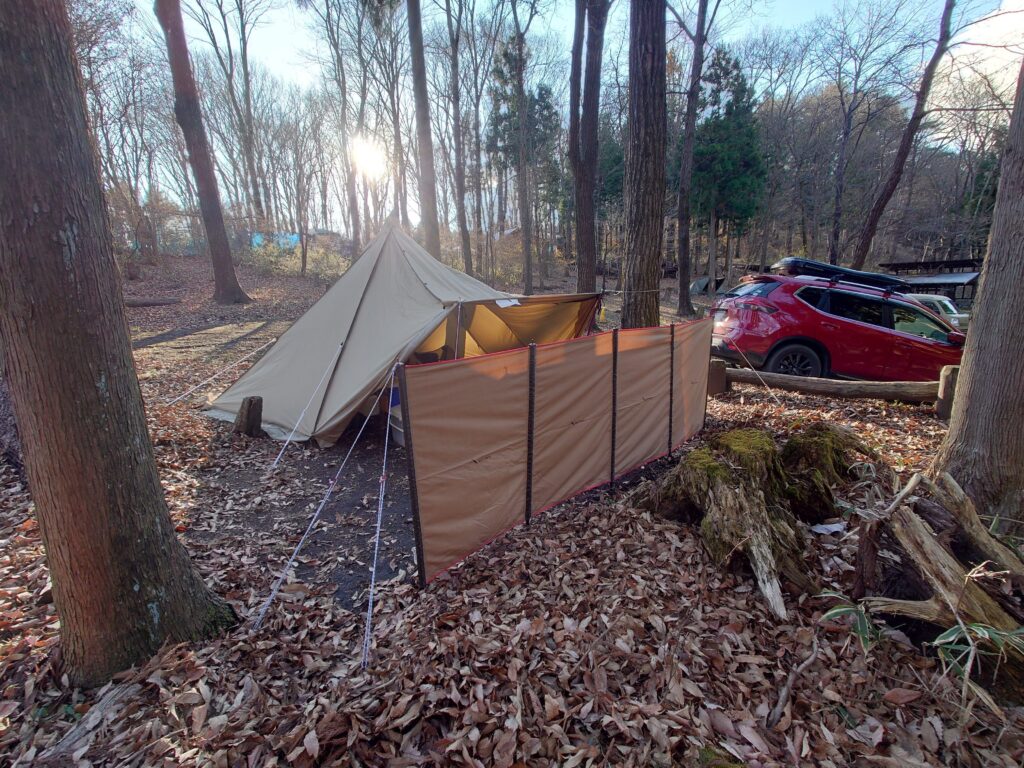 タッソT/C七角形張り出しスタイルと陣幕mini