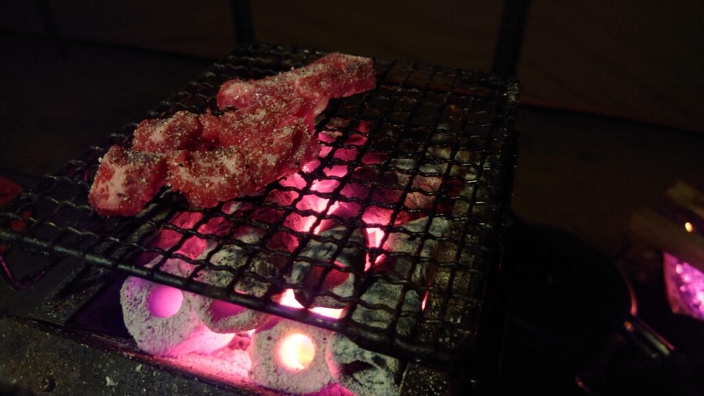 とかち鹿追牛の炭火焼き肉
