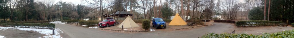 那須野が原公園オートサイトのパノラマ写真