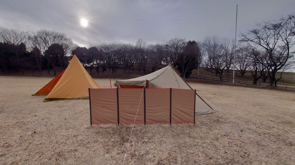 ワンポールテントと陣幕mini