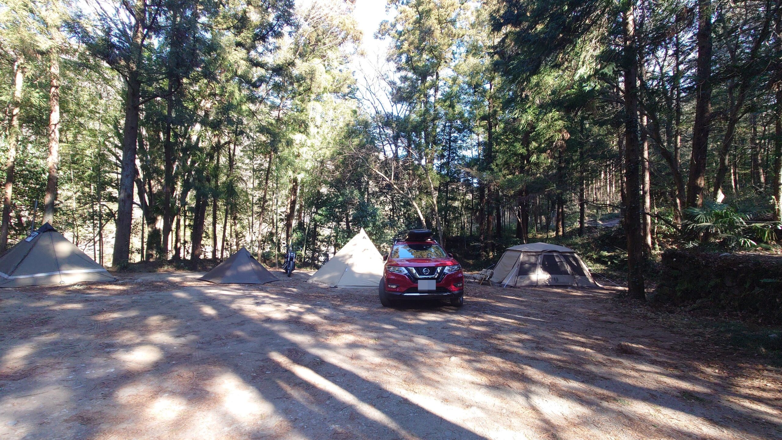 月川荘キャンプ場林間サイト