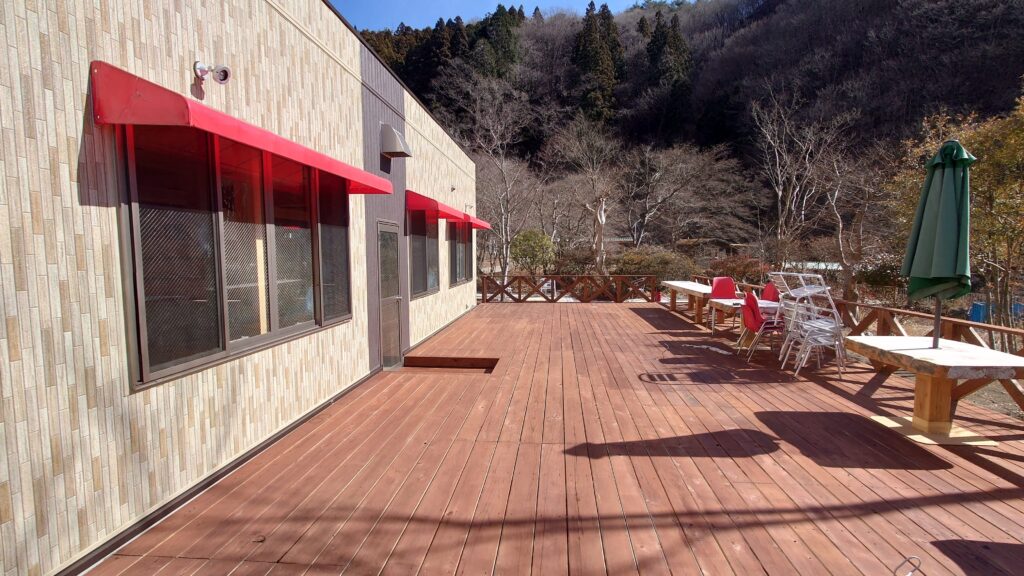 赤城遊園レストランテラス席