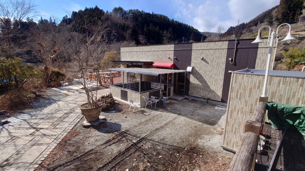 赤城遊園建設中のレストラン