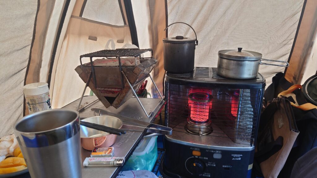 ソロカマTC前室のストーブ