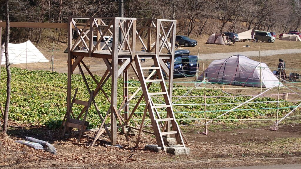 たかはら花畑キャンプ場見晴台