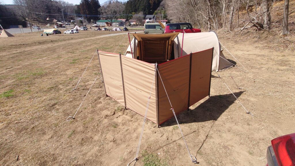 ソロカマTCと陣幕miniV字