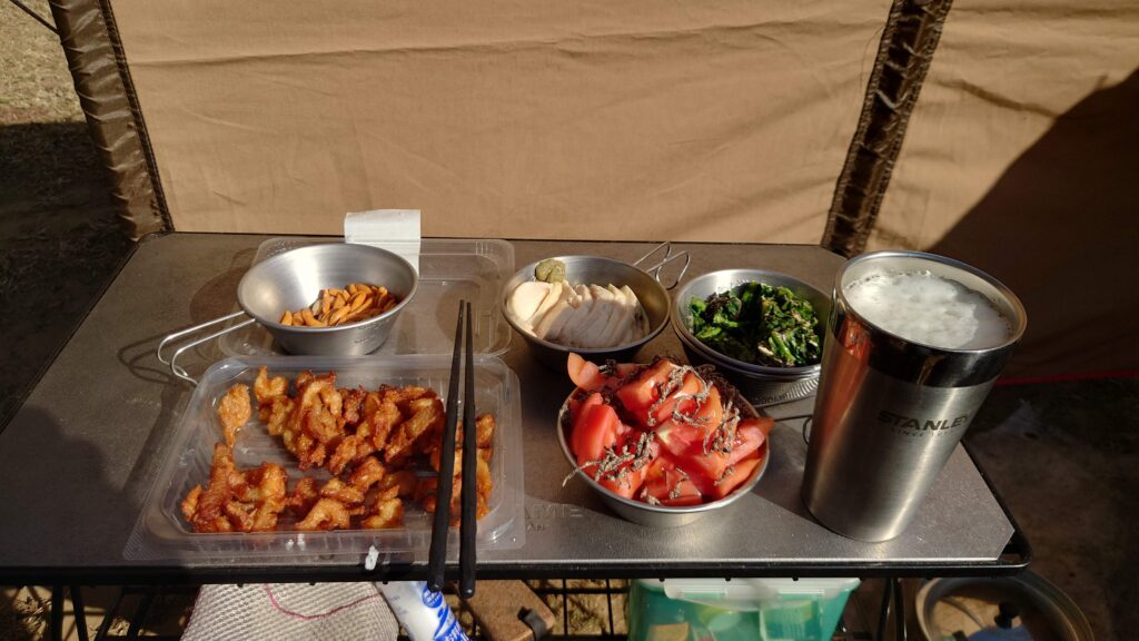 おつまみとビール