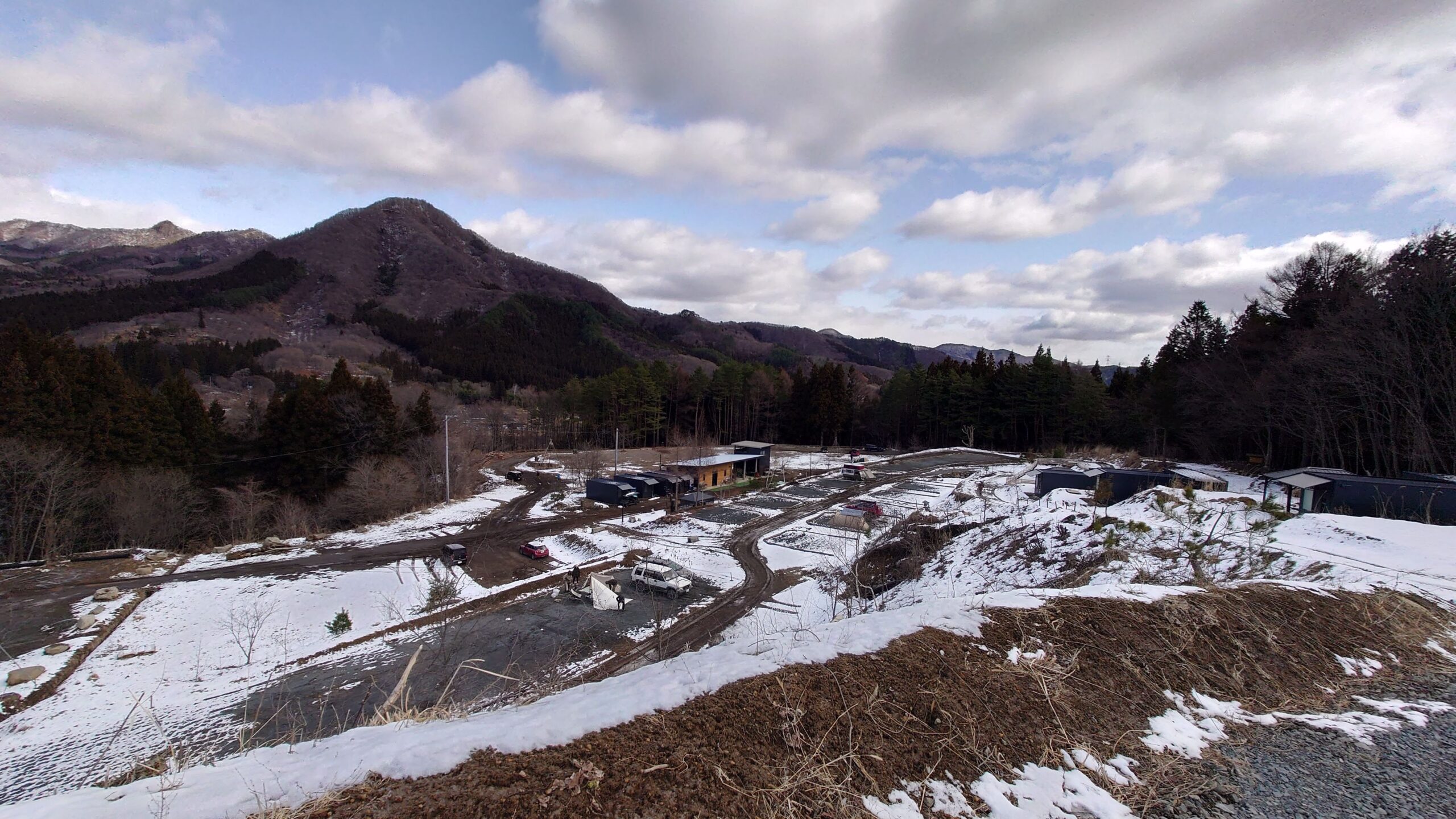 ステキな村キャンプ場高台からの風景