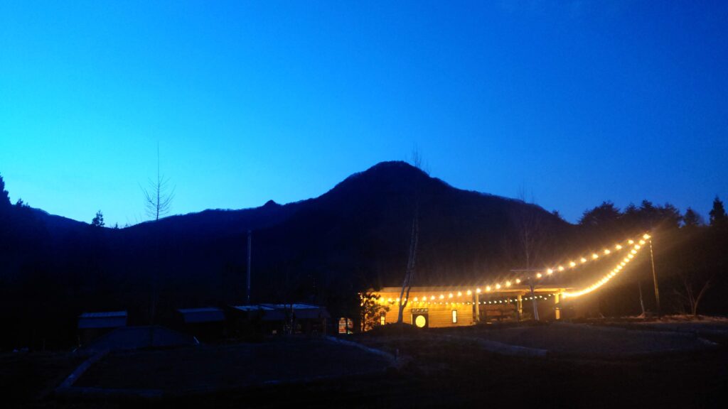 管理棟付近のイルミネーション