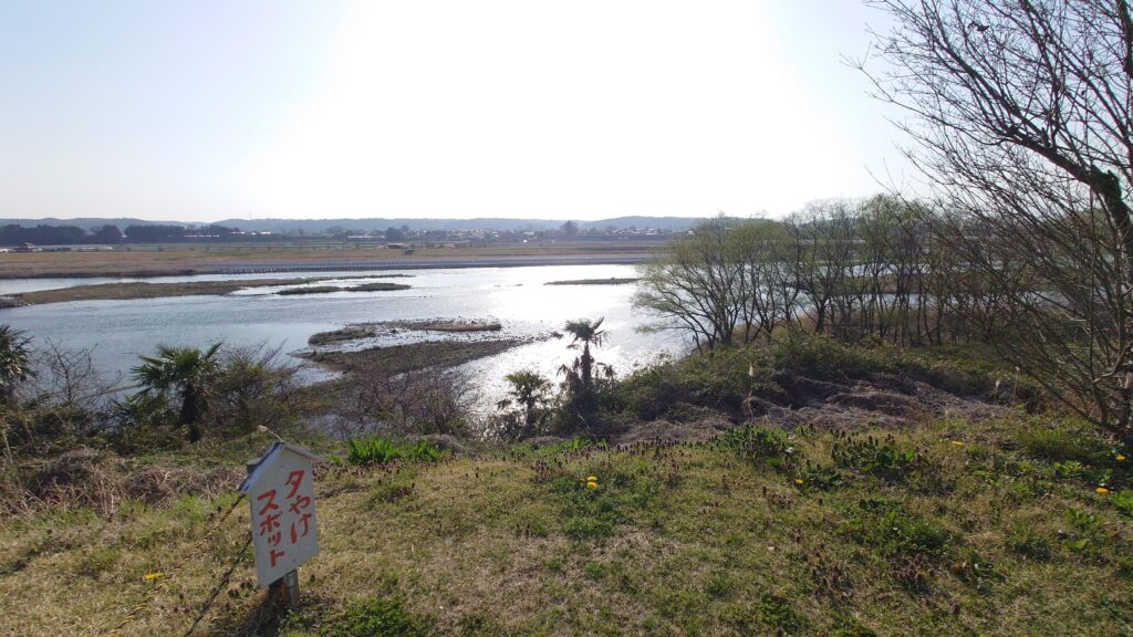 ゆりがねの湯那珂川沿いの夕焼けスポット