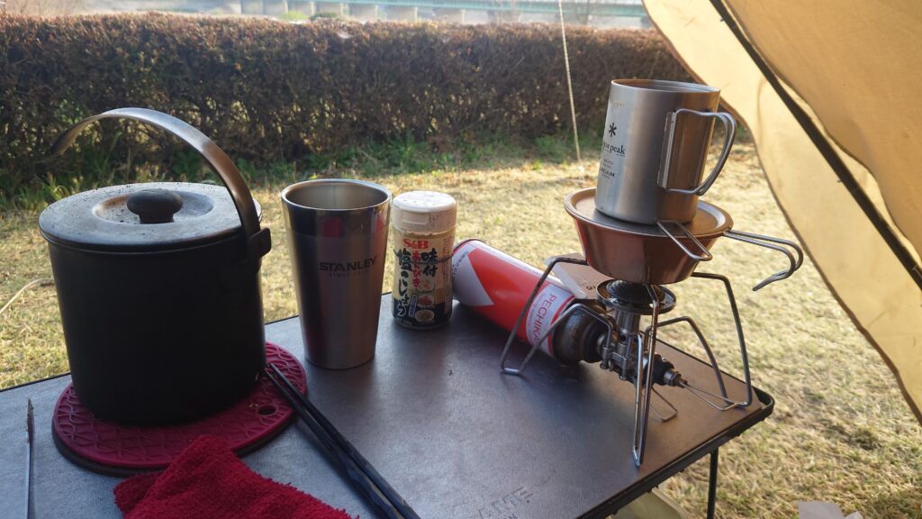 シェラカップ炊飯