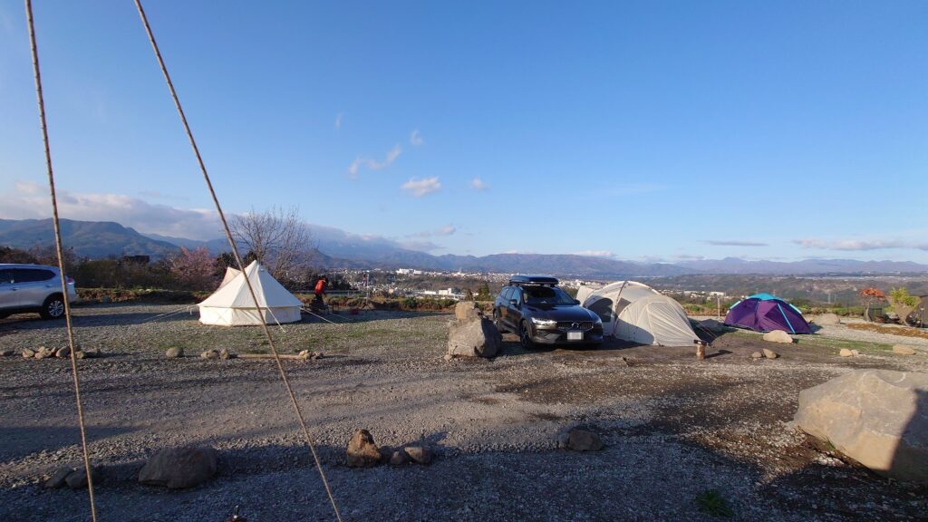 ブルーサミットオートキャンプ場からの風景