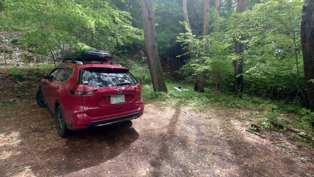 スポーツトレインソロサイトの手前のサイトに乗り入れ