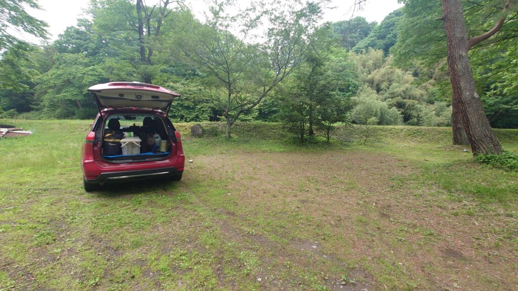 温川キャンプ場フリーサイト