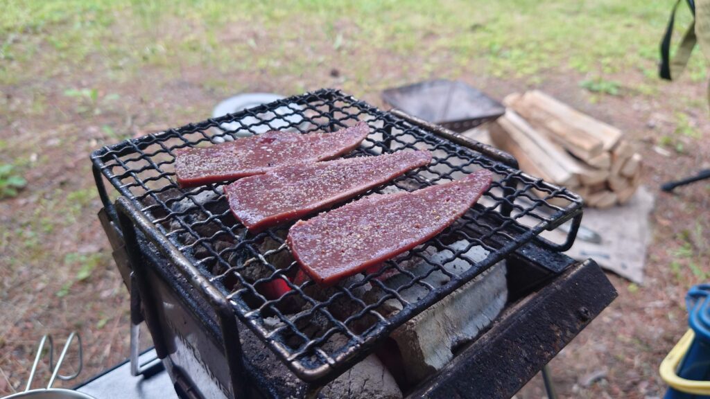 レバー炭火焼き