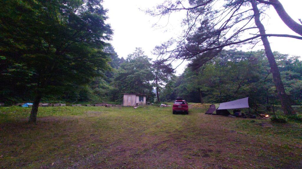 温川キャンプ場キャンプサイト