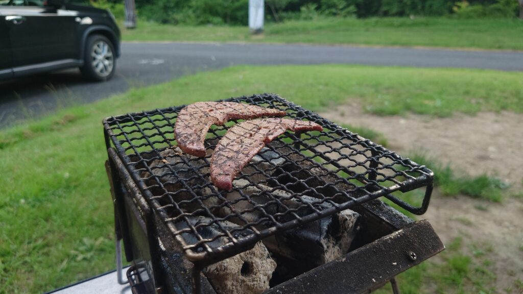 豚レバーの炭火焼き