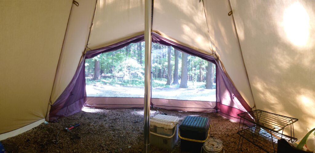 タッソメッシュスクリーン内部