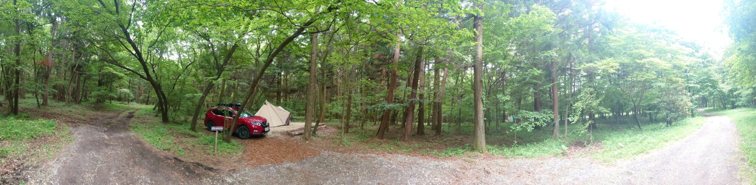 赤城自然園キャンプ場オートサイト