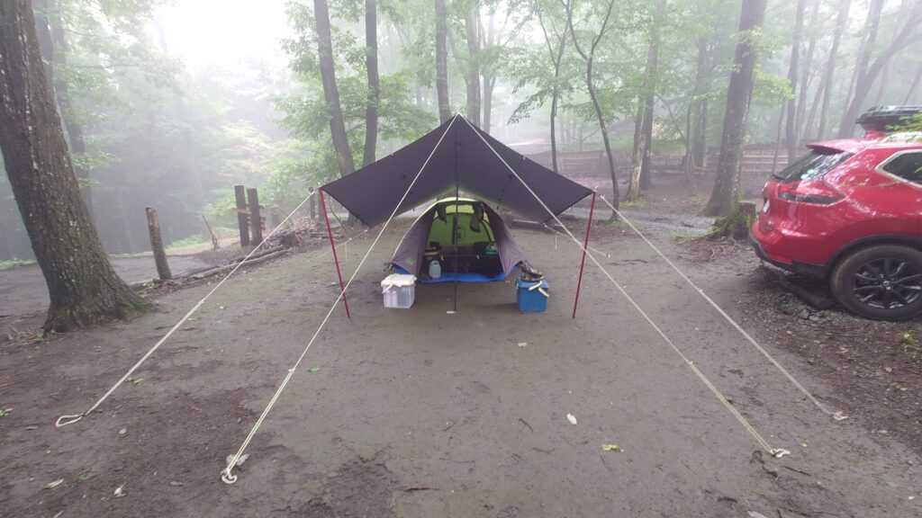 男前タープとツーリングドームST