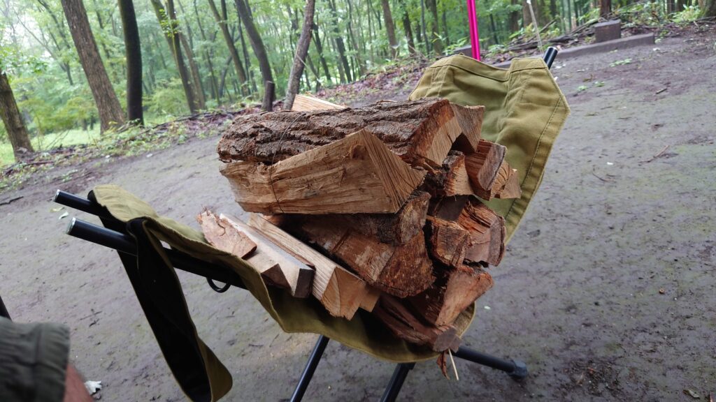 道の駅くろほねで購入した薪