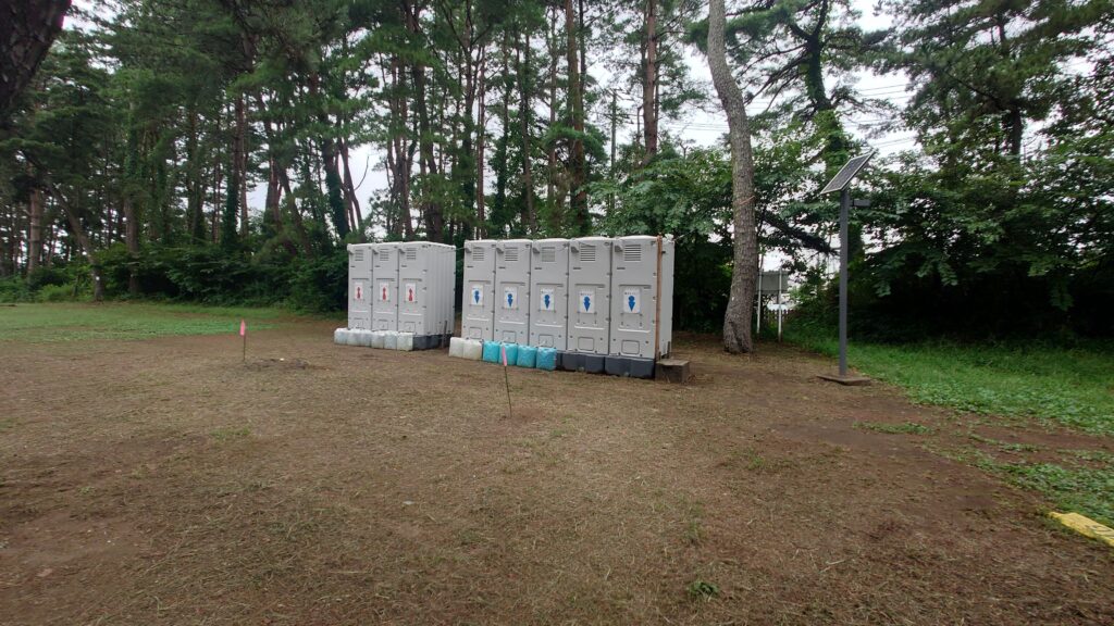 大洗キャンプ場簡易トイレ