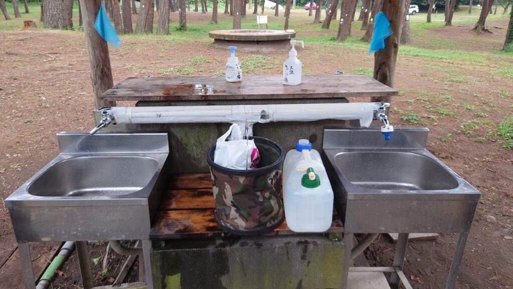大洗キャンプ場奥の水場
