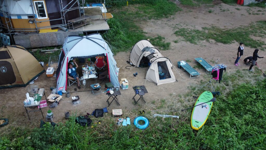 ガンダーラ真鶴キャンプサイト空撮