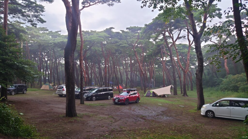 二日目の大洗キャンプ場