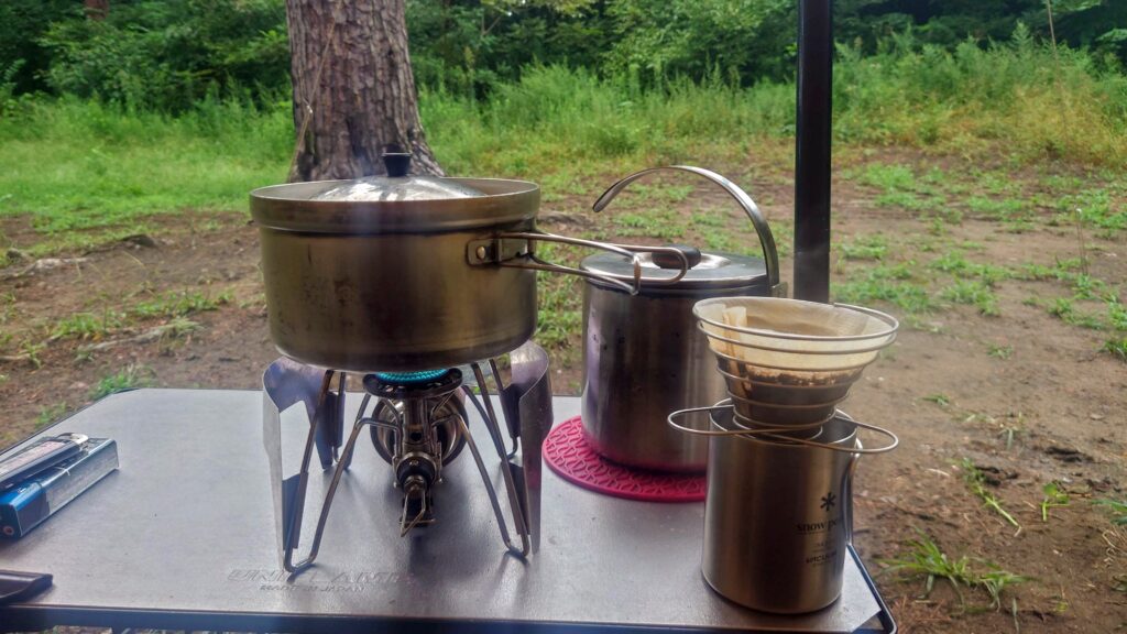 大洗キャンプ場三日目朝ご飯