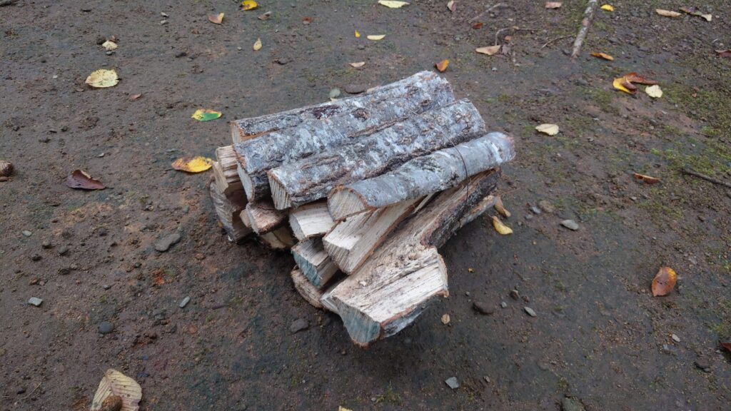 暮坂オートキャンプ場で購入した薪