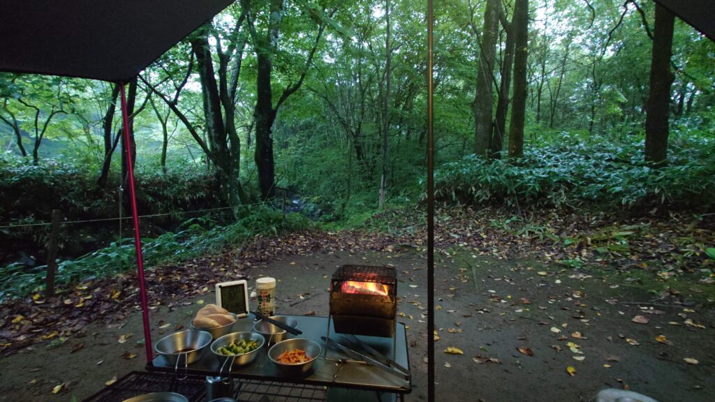 火の入った卓上のユニセラmini