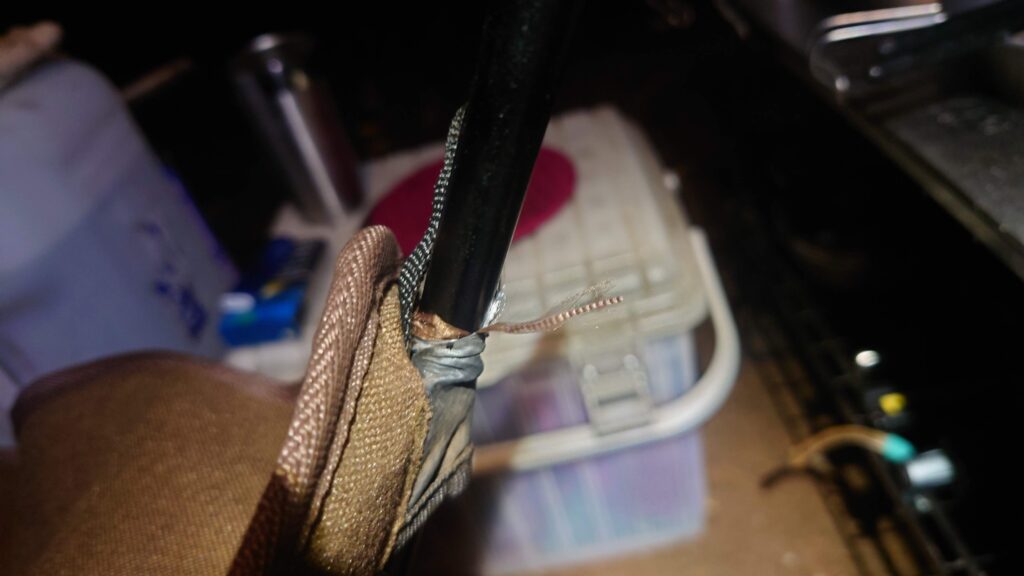 poncotan ウルトラライトフィットチェアの座面シートの破損