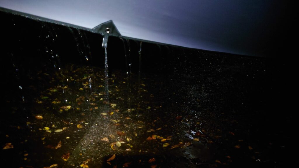 午後6時過ぎから降り始めた雨