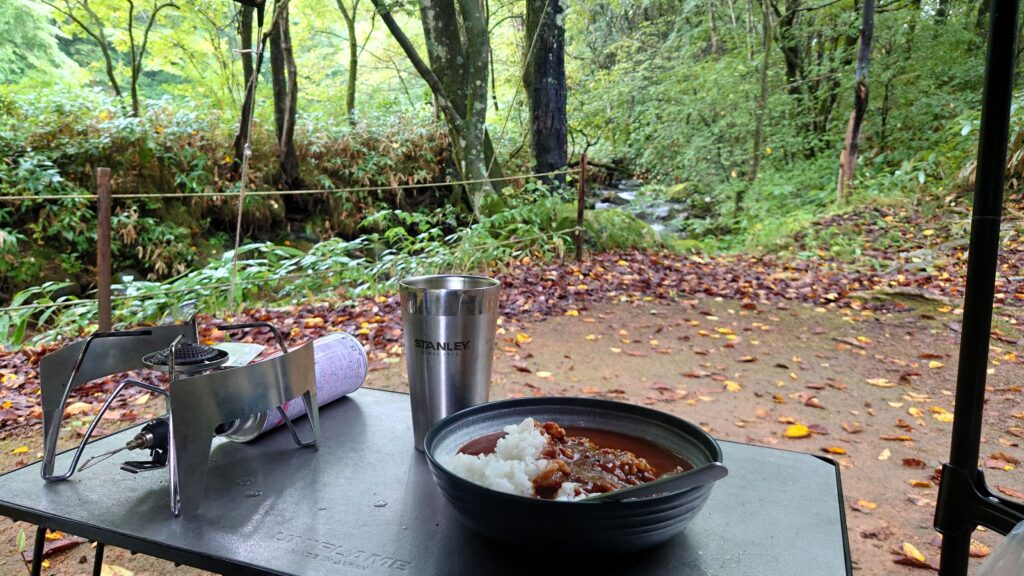 朝食のカレーライス