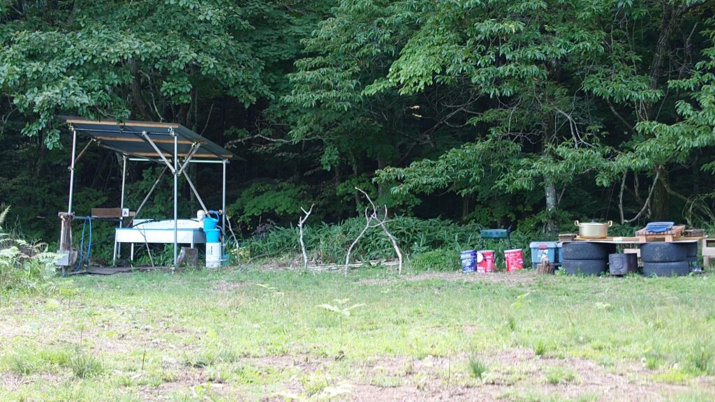 星空キャンプ場水場周辺遠景