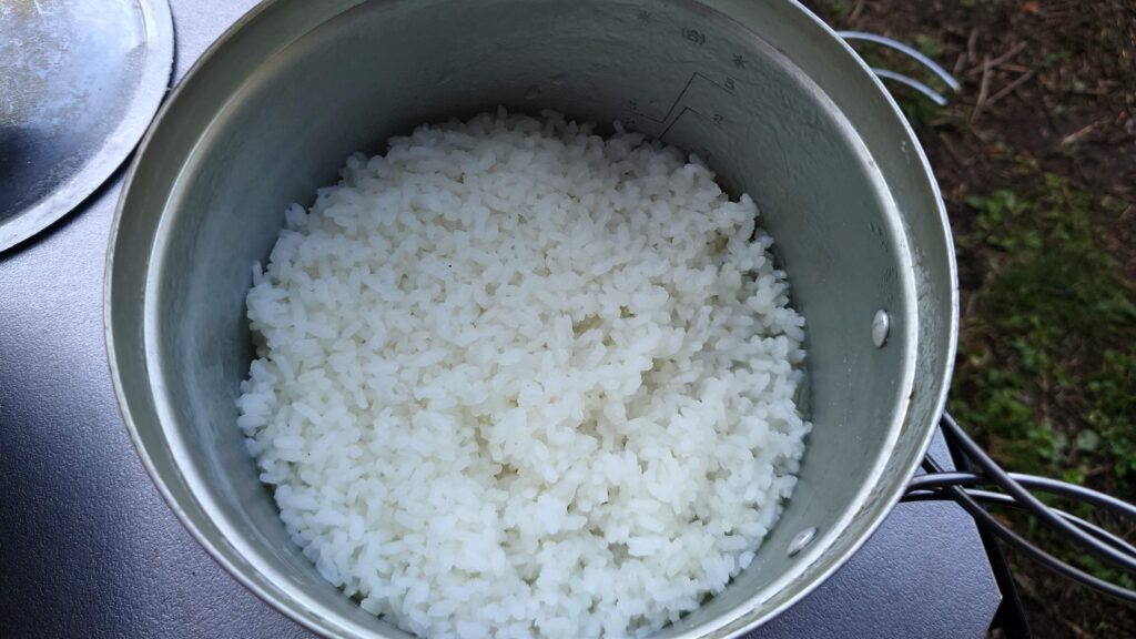 名水で炊いたご飯