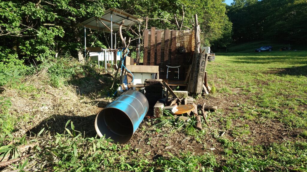 星空キャンプ場お風呂周り