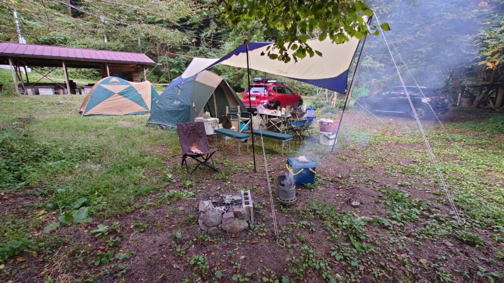 渓流釣り場ようらくテントサイト