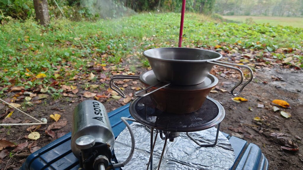 シェラカップ炊飯