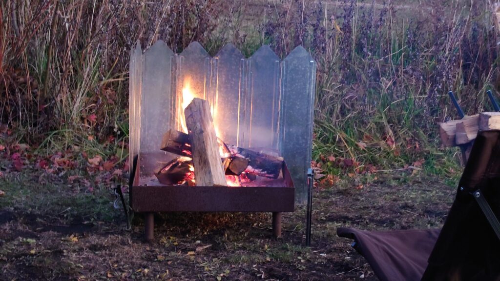 無印キャンプ場の焚火台