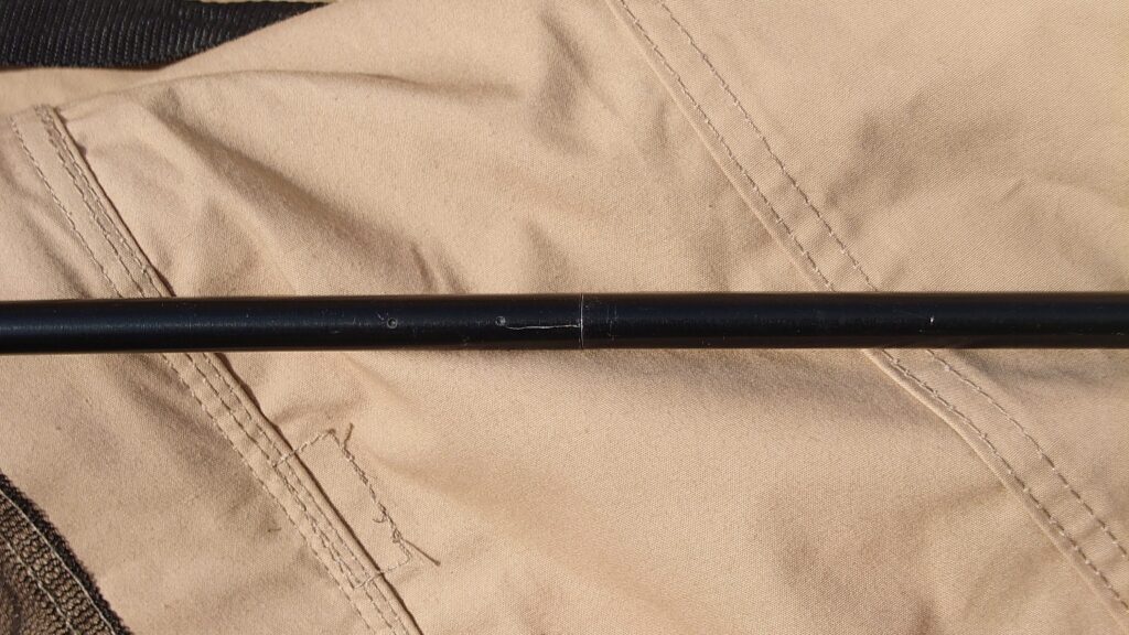 ソロカマTCポールに入ったクラック