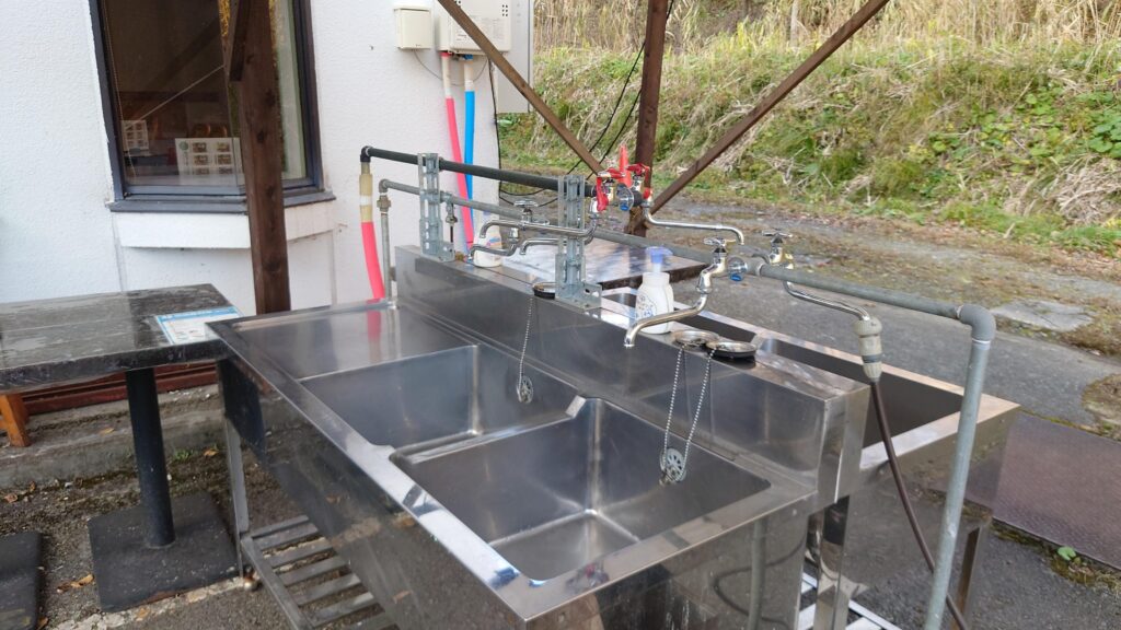 谷川岳温泉Camp&Field 水場
