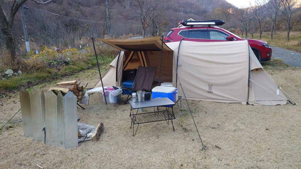 焚火スクリーンとソロカマＴＣ