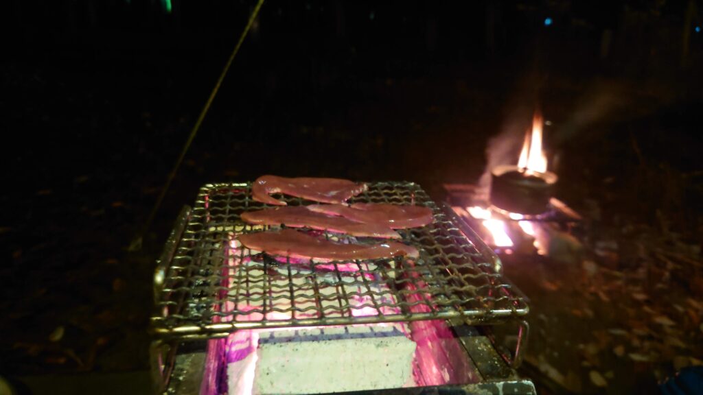 豚レバー炭火焼き