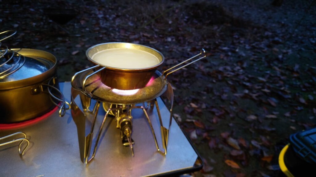 シェラカップ炊飯