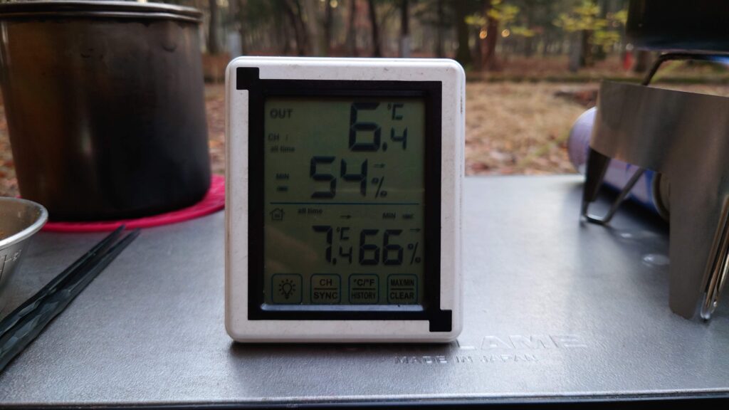 八千代グリーンビレッジ11月末最低気温