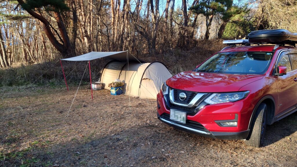 ソロカマTCと男前タープと愛車