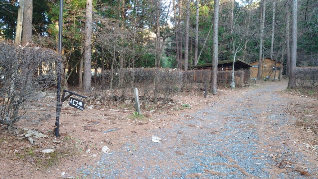 皇海山キャンプフォレスト電源サイト