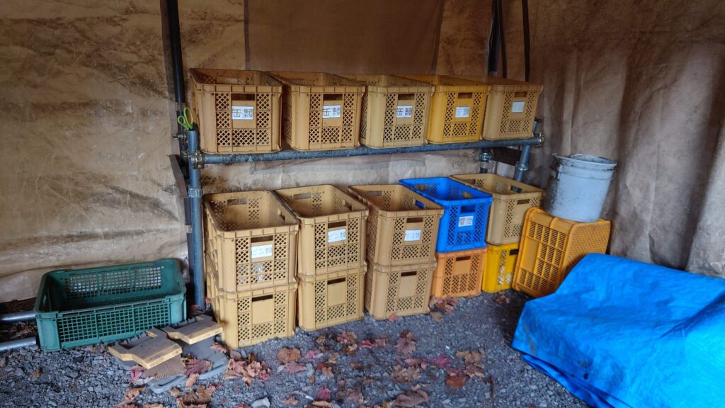 皇海山キャンプフォレストゴミステーション内部